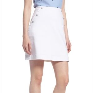 1901 Anchor Button Detail Denim Skirt 12P
